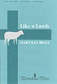 Like a Lamb Two-Part Mixed choral sheet music cover